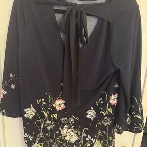 Floral Black Women's Top